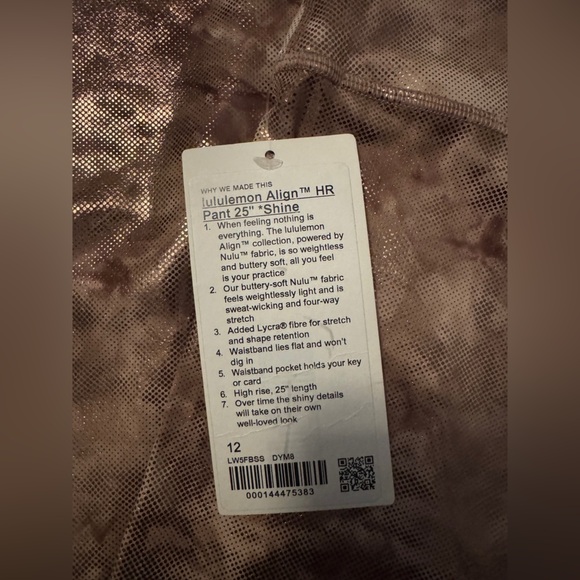 Lululemon Align High-Rise Pant 25" *Shine - Picture 4 of 7
